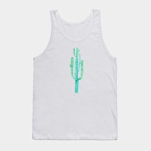 One Pretty Watercolor Cactus Tank Top